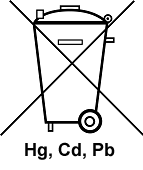 Hg, Cd, Pb